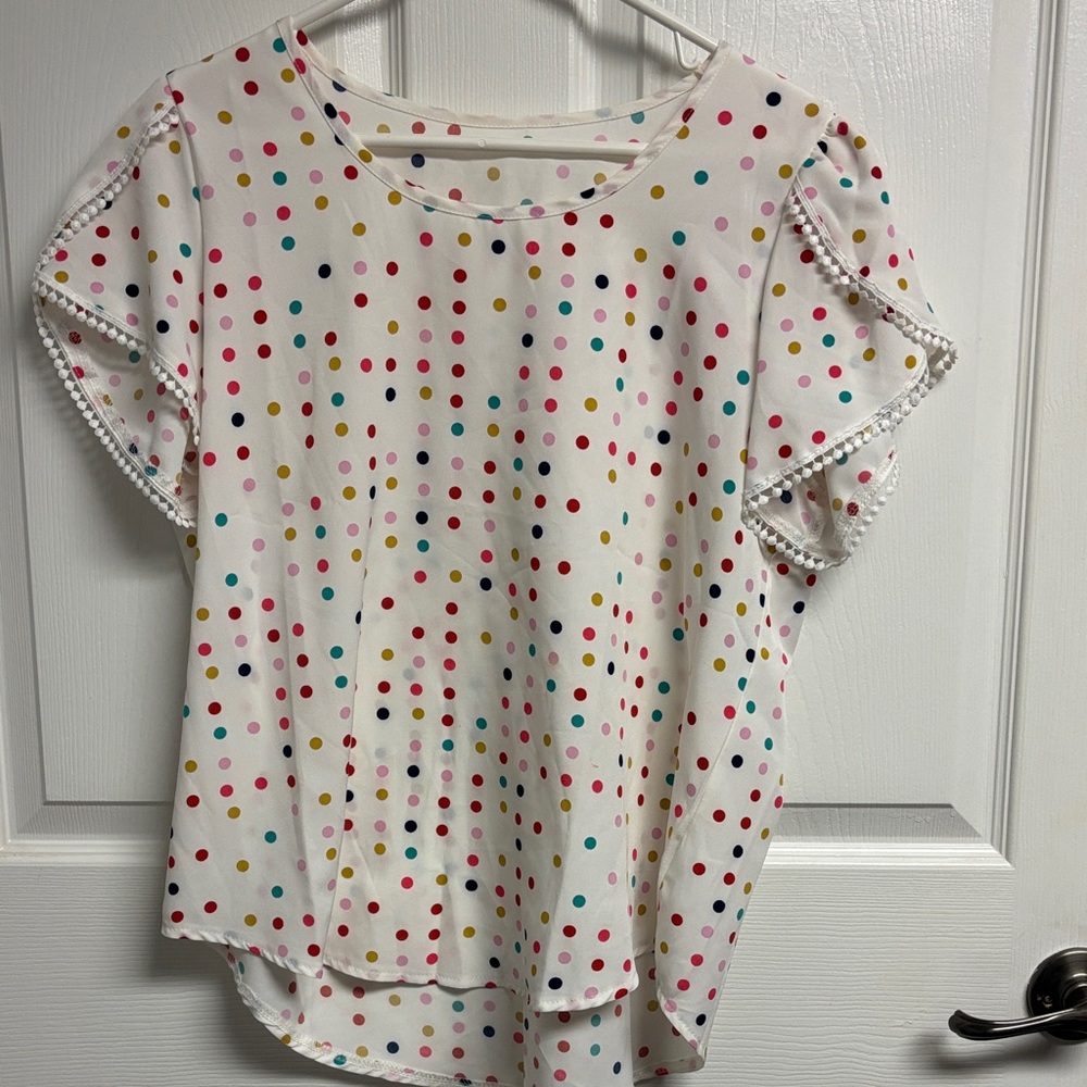 SHEIN Multicolor Polka Dot Blouse